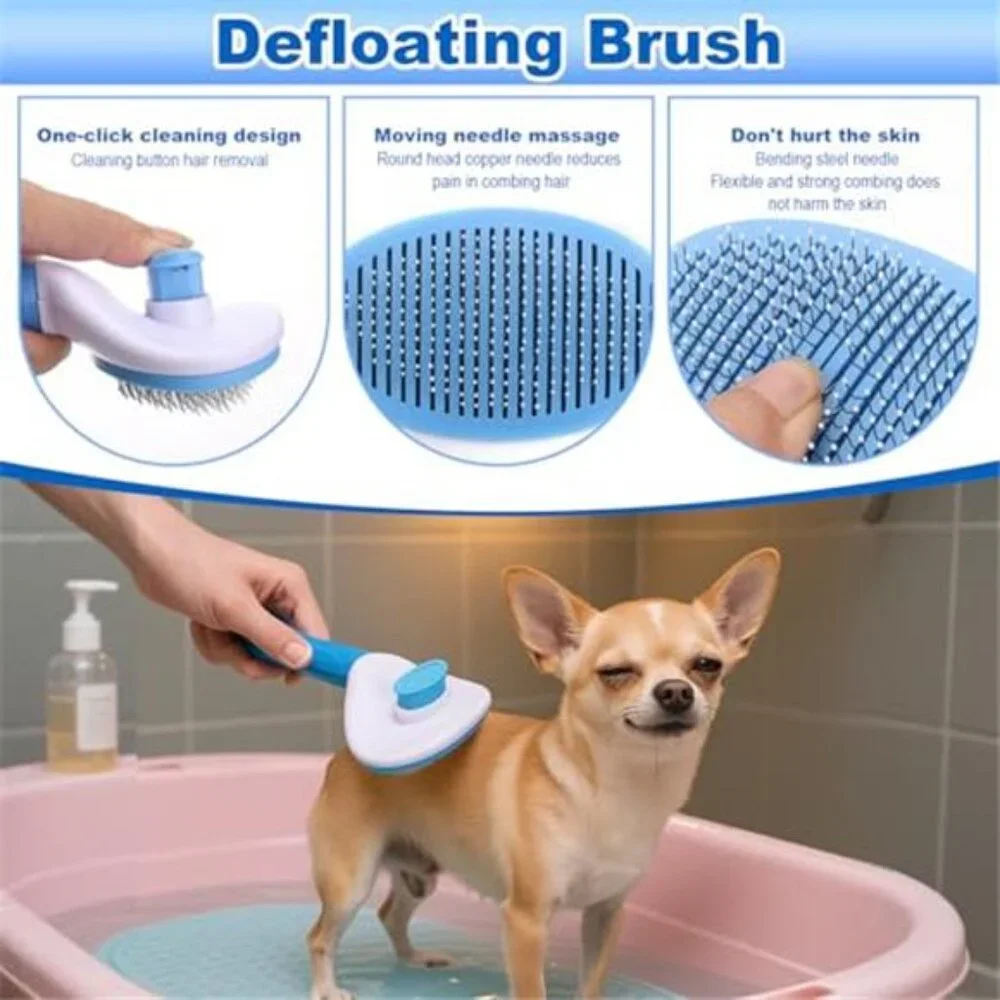 Dog Bath Brush Scrubber Kit,Pet Shower Washing Brush Bathing Supplies